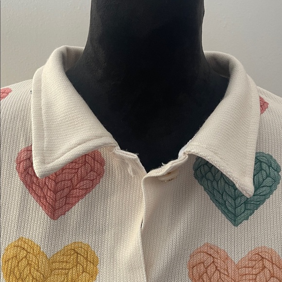 Colorful Heart Patterned Top - Picture 9 of 9